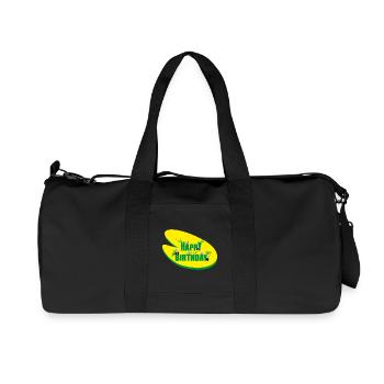 Happy Birthday in Grün mit Bären. - Recycelte Canvas-Sporttasche von Stanley/Stella - Schwarz - Vorne