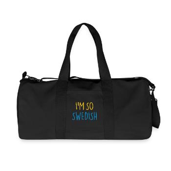 I'M SO SWEDISH Sweden Schweden - Recycled Canvas Sports Bag by Stanley/Stella - black - Front