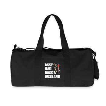 Meilleur père, patron et mari - Sac de sport en toile recyclée Stanley/Stella - noir - Devant