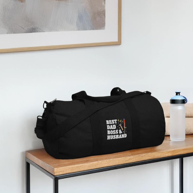 Bester Papa Chef und Ehemann Recycelte Canvas-Sporttasche von Stanley/Stella