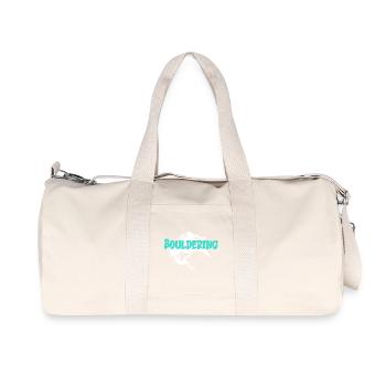 Boulder Bouldern Bouldering  - Recycelte Canvas-Sporttasche von Stanley/Stella - Naturweiß - Vorne