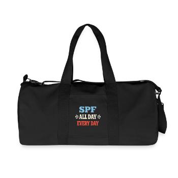 Spf Culture Identity Skin Care Humor - Recycled Canvas Sports Bag by Stanley/Stella - black - Front