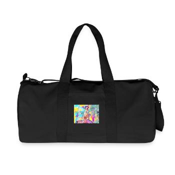 Colorful Meerkat Colors - Recycled Canvas Sports Bag by Stanley/Stella - black - Front