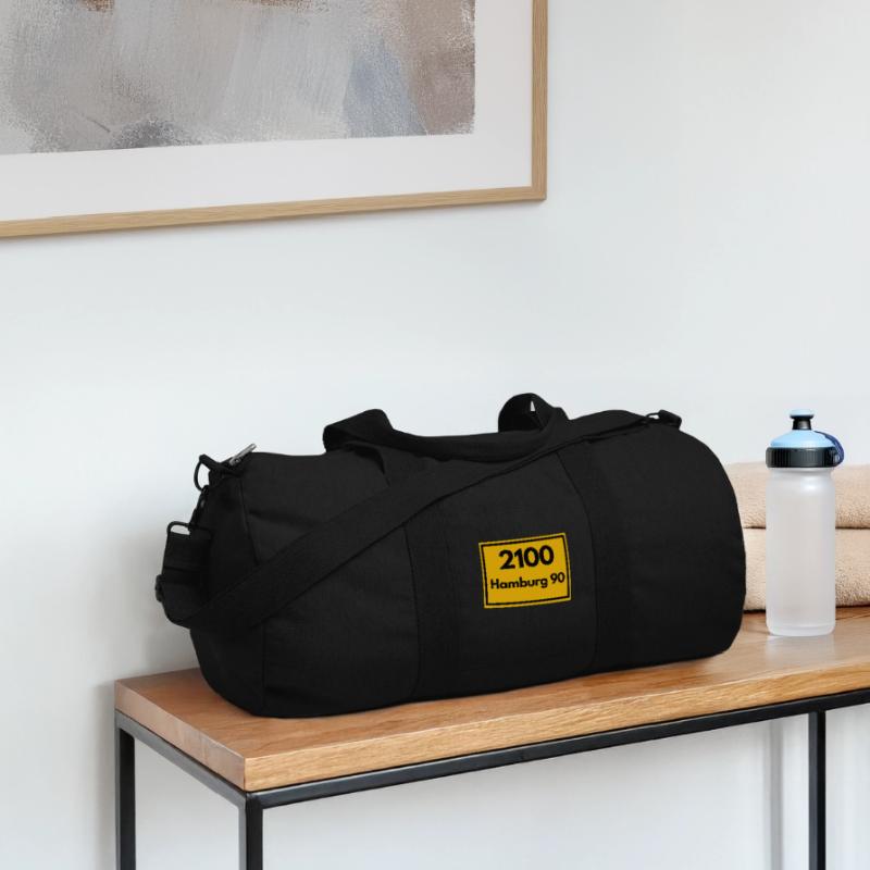 OLD POSTCODE POSTCODE RETRO 2100 HAMBURG 90 ALSTER Recycled Canvas Sports Bag by Stanley/Stella