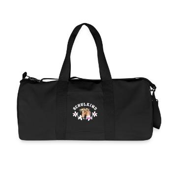 Schulkind Pferd Einschulung 2026 - Recycelte Canvas-Sporttasche von Stanley/Stella - Schwarz - Vorne