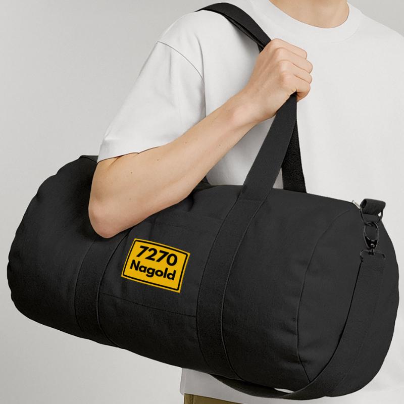 OLD POSTCODE POSTCODE 7270 NAGOLD HEIMATSTOLZ Recycled Canvas Sports Bag by Stanley/Stella