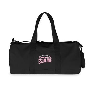 Escalade Rose Retro J'peux pas - Sac de sport en toile recyclée Stanley/Stella - noir - Devant