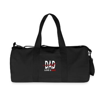 Dad_Coolest_Love_You_Dad - Sac de sport en toile recyclée Stanley/Stella - noir - Devant