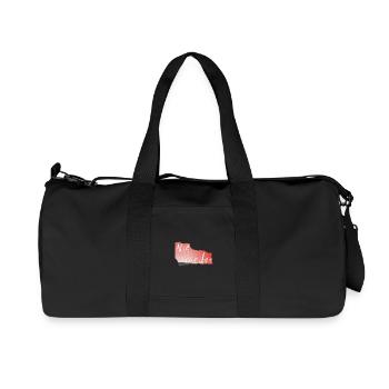 No more geometric pink print - Recycled Canvas Sports Bag by Stanley/Stella - black - Front