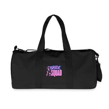 Ambiance de la fête de l’équipe de mariée - Sac de sport en toile recyclée Stanley/Stella - noir - Devant