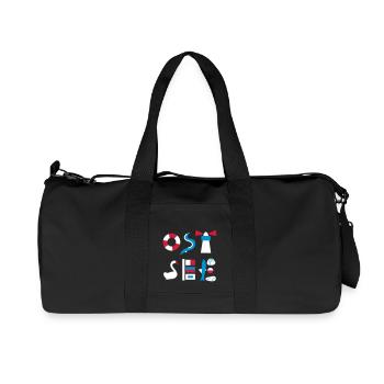 Baltique - Sac de sport en toile recyclée Stanley/Stella - noir - Devant