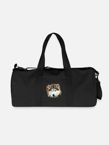 Husky - Recycelte Canvas-Sporttasche von Stanley/Stella - Schwarz