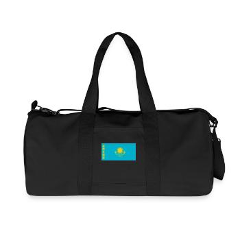 Drapeau national du Kazakhstan - Sac de sport en toile recyclée Stanley/Stella - noir - Devant