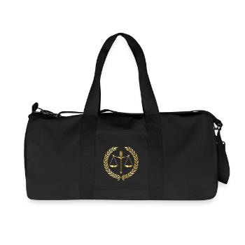 juge avocat avocat avocat juges droit justi - Sac de sport en toile recyclée Stanley/Stella - noir - Devant