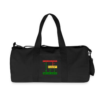 Then why worry - Recycled Canvas Sports Bag by Stanley/Stella - black - Front
