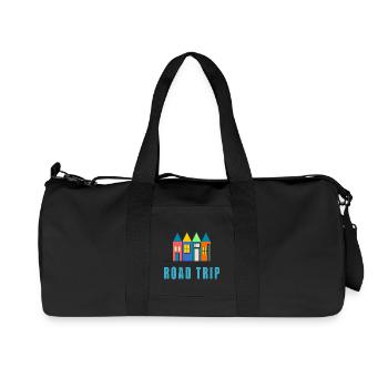 VIVE LES VACANCES. VACANCES. BONNES VACANCES - Sac de sport en toile recyclée Stanley/Stella - noir - Devant