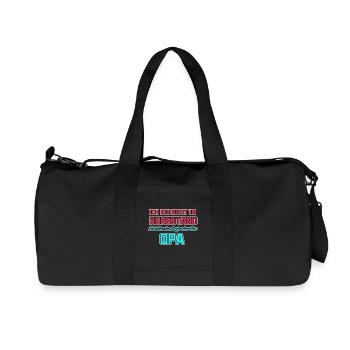 Statement Ruhestand Opa Senior Großvater - Recycelte Canvas-Sporttasche von Stanley/Stella - Schwarz - Vorne