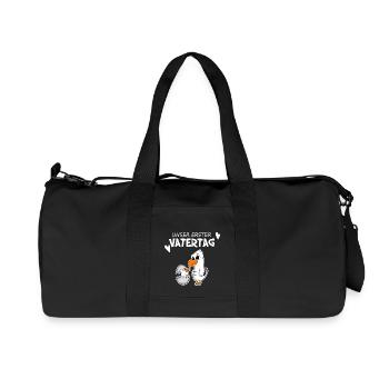 Vatertag Geschenk - Unser erster Vatertag - Recycelte Canvas-Sporttasche von Stanley/Stella - Schwarz - Vorne