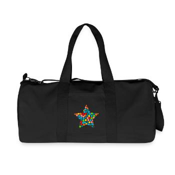 ALLES GUTE ZUM NEUEN JAHR. SAINT SYLVESTER. NEUJAHR - Recycelte Canvas-Sporttasche von Stanley/Stella - Schwarz - Vorne