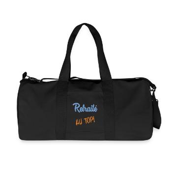 RETIREMENT - Recycled Canvas Sports Bag by Stanley/Stella - black - Front