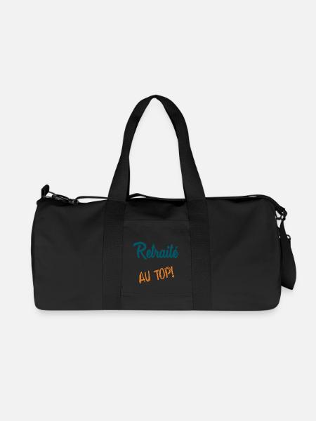 RETRAITE. RETRAITE. RETRAITEE. SENIOR. MAMIE. PAPY - Sac de sport en toile recyclée Stanley/Stella - noir