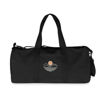 Mountain Sunset - Recycelte Canvas-Sporttasche von Stanley/Stella - Schwarz - Vorne