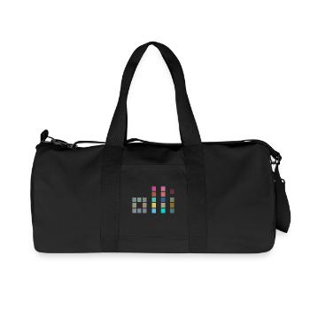 Colorful OLLI - One Life. Live It. Cube Design - Recycled Canvas Sports Bag by Stanley/Stella - black - Front