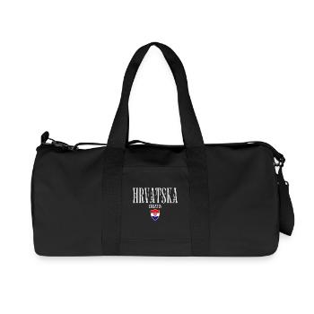 Originaire de Croatie, né en Croatie - Sac de sport en toile recyclée Stanley/Stella - noir - Devant