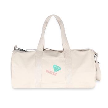 Diamant étincelant avec Dieter - Sac de sport en toile recyclée Stanley/Stella - blanc naturel - Devant