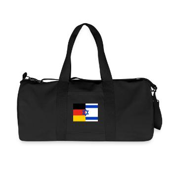 Flag Germany Israel - Recycled Canvas Sports Bag by Stanley/Stella - black - Front