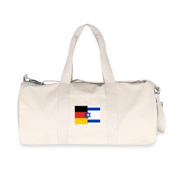 Drapeau Allemagne Israël - Sac de sport en toile recyclée Stanley/Stella - blanc naturel - Devant