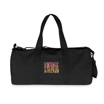 1986 Year of birth - Recycled Canvas Sports Bag by Stanley/Stella - black - Front