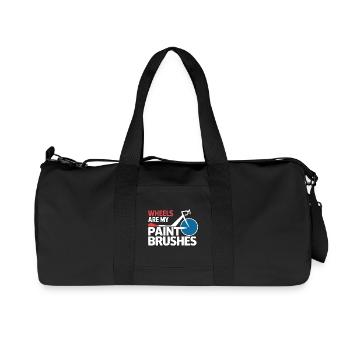 Professional Bicycle Acrobatics Performance Art  - Recycled Canvas Sports Bag by Stanley/Stella - black - Front