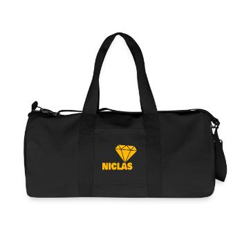 Diamond Niclas - Sac de sport en toile recyclée Stanley/Stella - noir - Devant