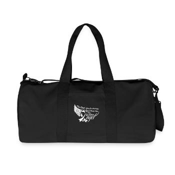Souvenir de mon père est mon ange gardien - Sac de sport en toile recyclée Stanley/Stella - noir - Devant