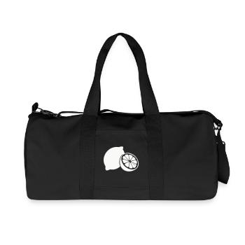 Zitrus-Silhouette Zitronen - Recycelte Canvas-Sporttasche von Stanley/Stella - Schwarz - Vorne