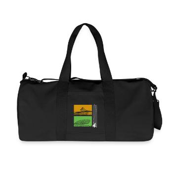 Modell 26 - Forelle und Äsche - Recycelte Canvas-Sporttasche von Stanley/Stella - Schwarz - Vorne