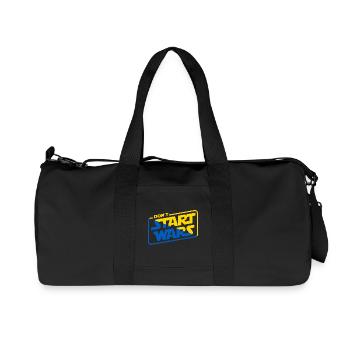 Support Ukraine I stand with Ukraine no war - Recycled Canvas Sports Bag by Stanley/Stella - black - Front