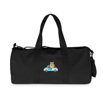 Bear Car - Recycled Canvas Sports Bag by Stanley/Stella - black - Front