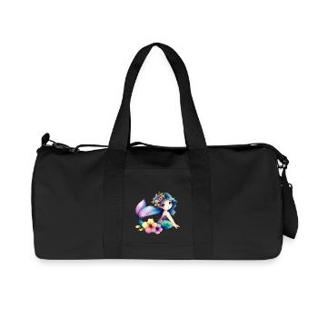 Petite Sirène avec des Fleurs - Sac de sport en toile recyclée Stanley/Stella - noir - Devant