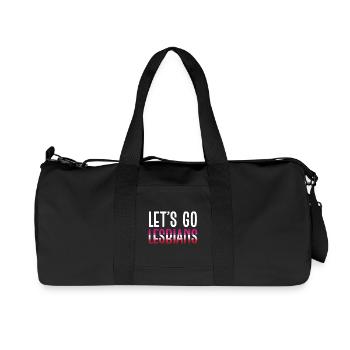 LGBT Pride Month - Let's Go Lesbian - Recycelte Canvas-Sporttasche von Stanley/Stella - Schwarz - Vorne