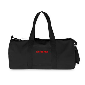 Just be nice - Recycled Canvas Sports Bag by Stanley/Stella - black - Front