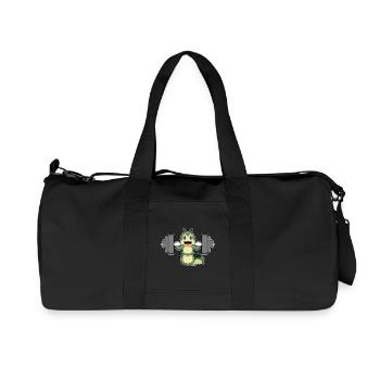 Caterpillar Bodybuilder Barbell Bodybuilding - Sac de sport en toile recyclée Stanley/Stella - noir - Devant