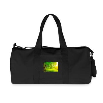 1418 - Recycled Canvas Sports Bag by Stanley/Stella - black - Front