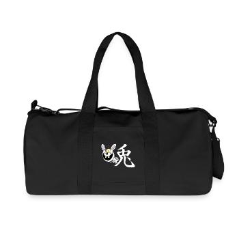 Crazy Rabbit manga - Recycled Canvas Sports Bag by Stanley/Stella - black - Front