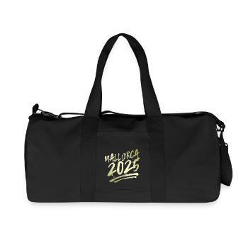 Mallorca 2025 - Recycled Canvas Sports Bag by Stanley/Stella - black - Front