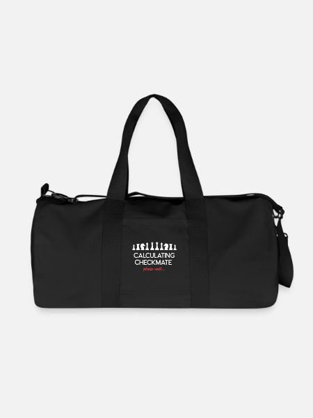 Échecs - Calcul de l’échec et mat, veuillez patienter... - Sac de sport en toile recyclée Stanley/Stella - noir