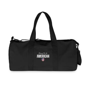 Proud American, Made in America - Recycled Canvas Sports Bag by Stanley/Stella - black - Front