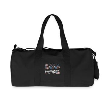 Emergency ER Nurse Independence Day 4th of July - Recycled Canvas Sports Bag by Stanley/Stella - black - Front