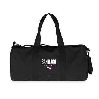 Santiago Panama Panamanian - Recycled Canvas Sports Bag by Stanley/Stella - black - Front